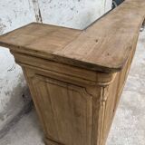 Old oak restaurant bar counter from the early 20th century