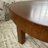 Circular brutalist table from the 1950s