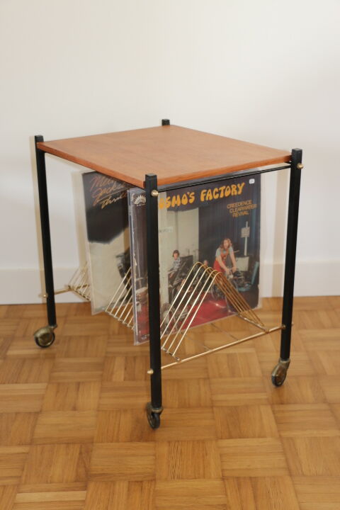 Meuble vinyle métal et bois