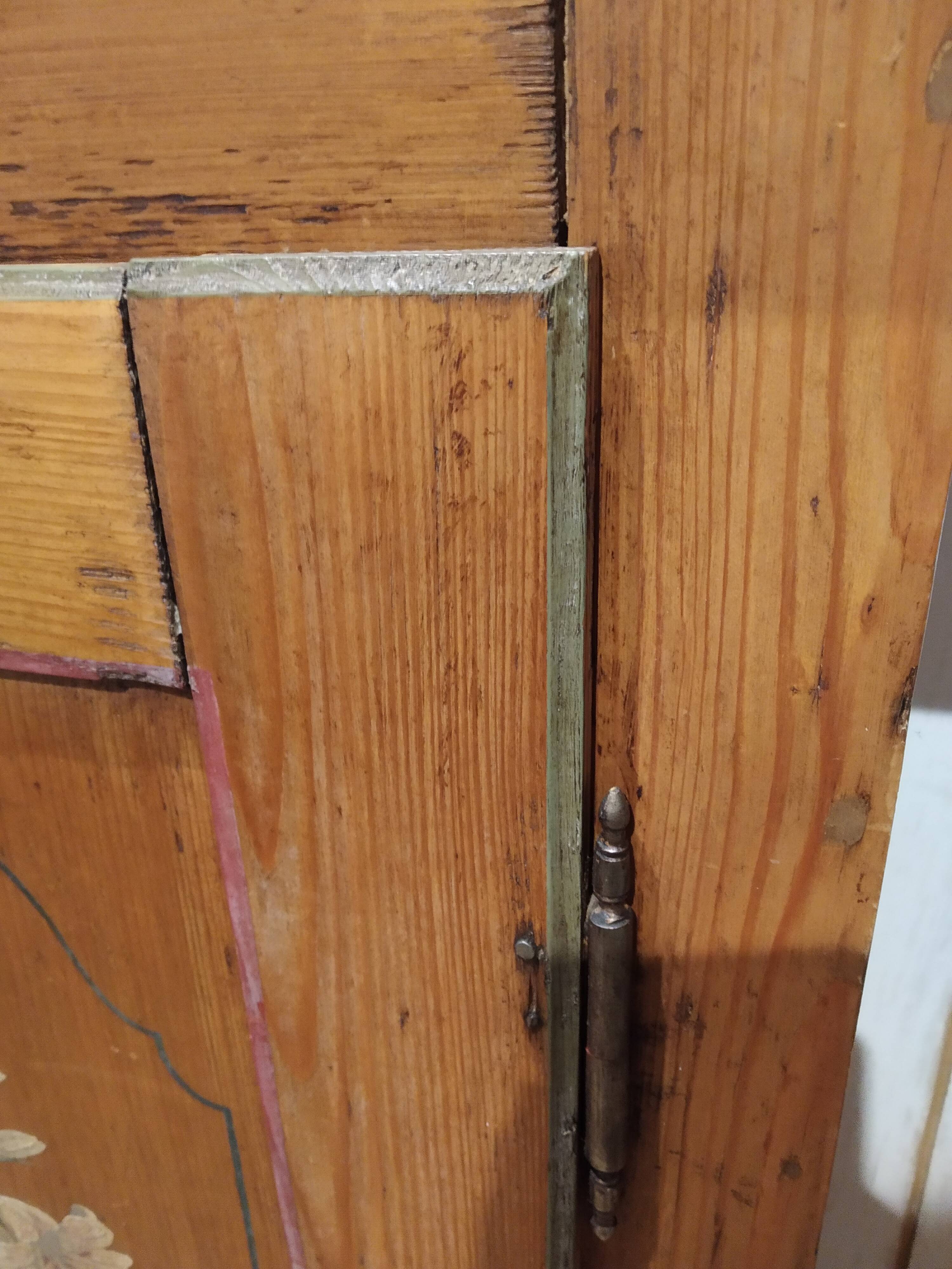 Old furniture jam maker Alsace decor flowers