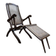 Chaise longue de bateau pliable en cannage