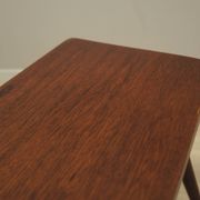 Tabouret en teck, design danois, années 1970, production : Danemark