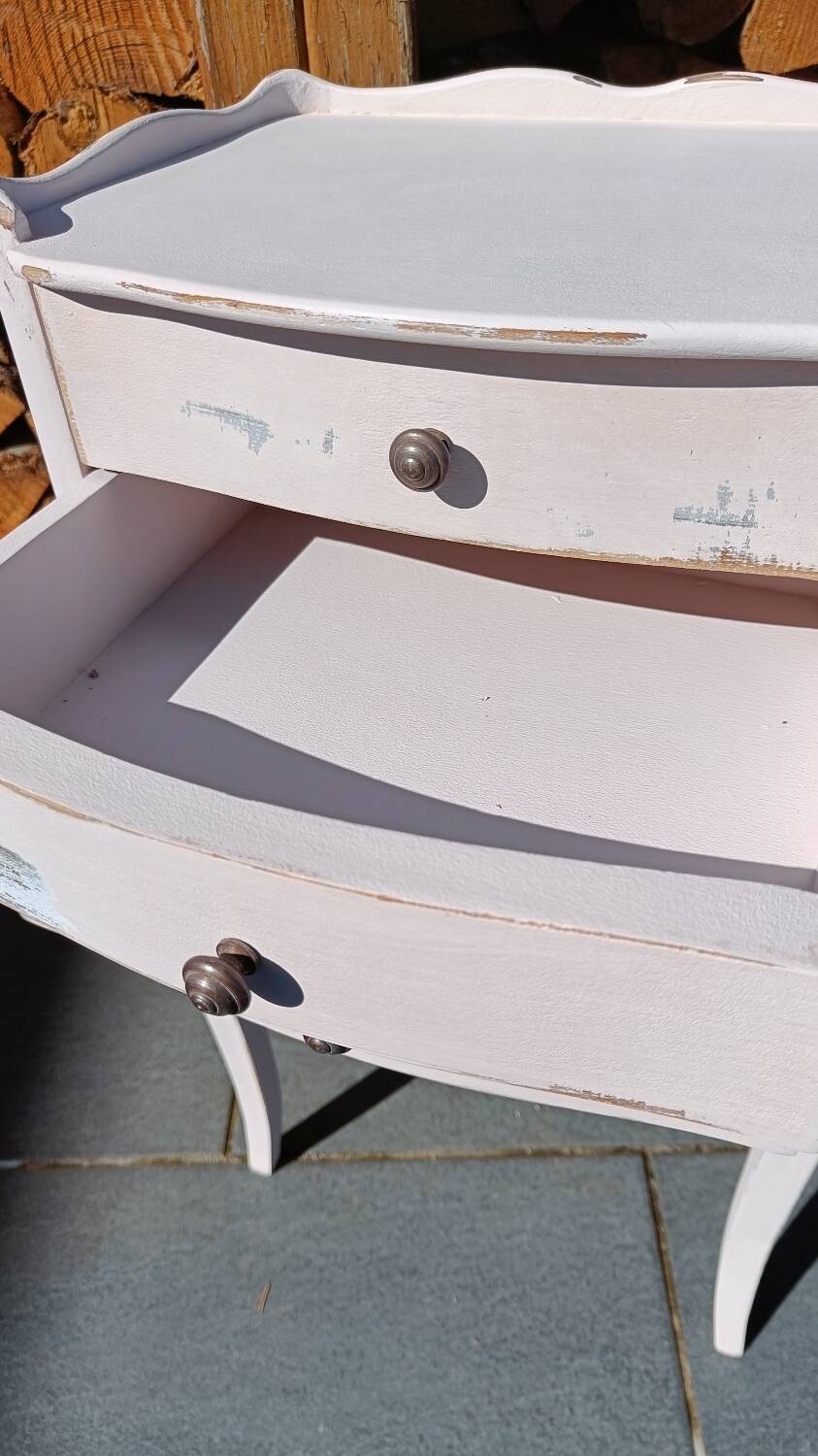 Petite commode/ chevet vintage patinée