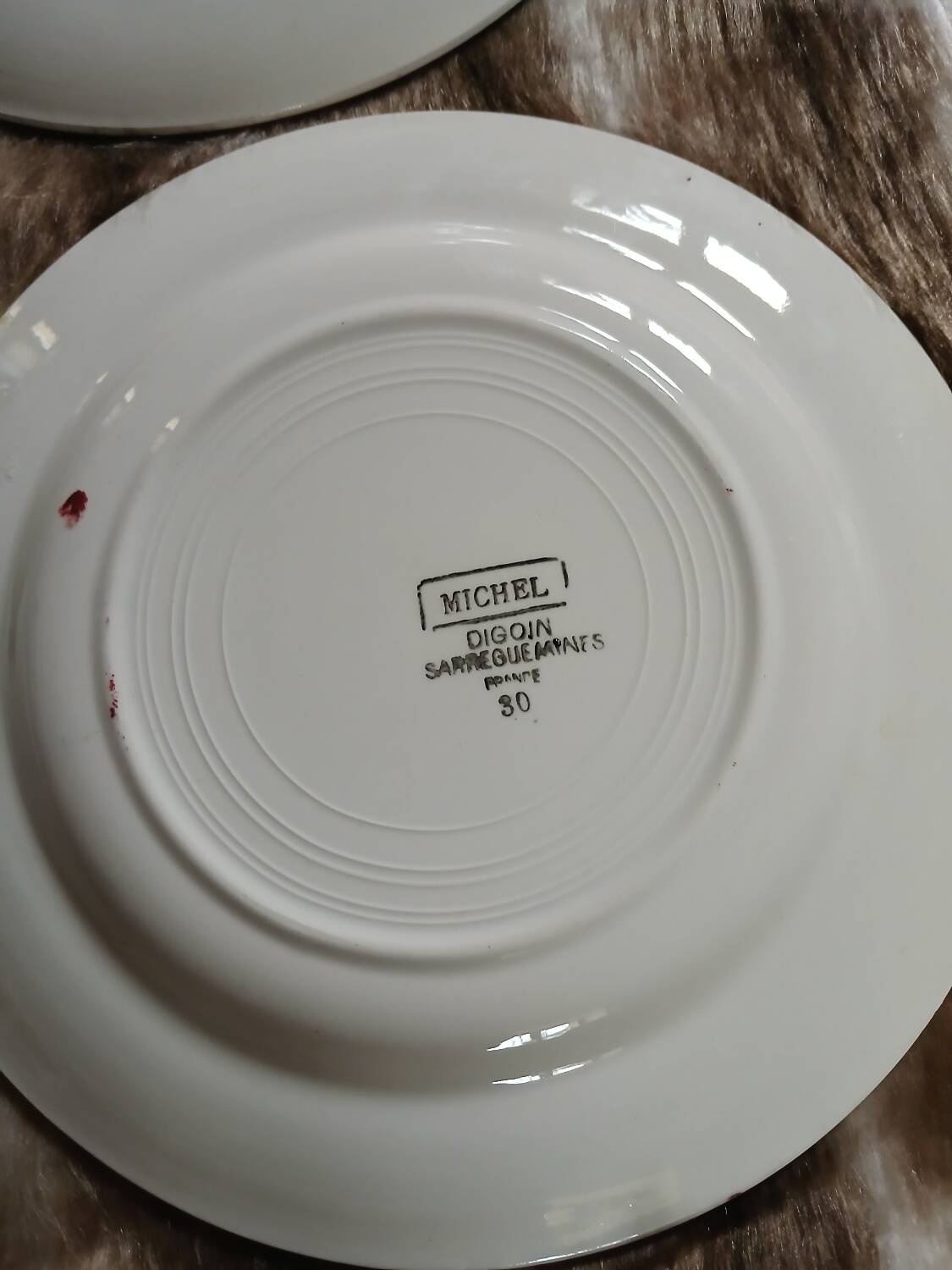 9 mismatched antique dinner plates