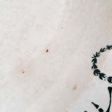 Hollow round faience dish Saint Amand