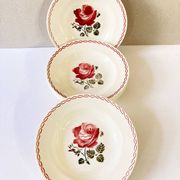 Assiettes creuses, modèle Germaine, Badonviller