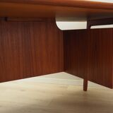 Teak desk, Danish design, 1970s, manufactured by Omann Jun