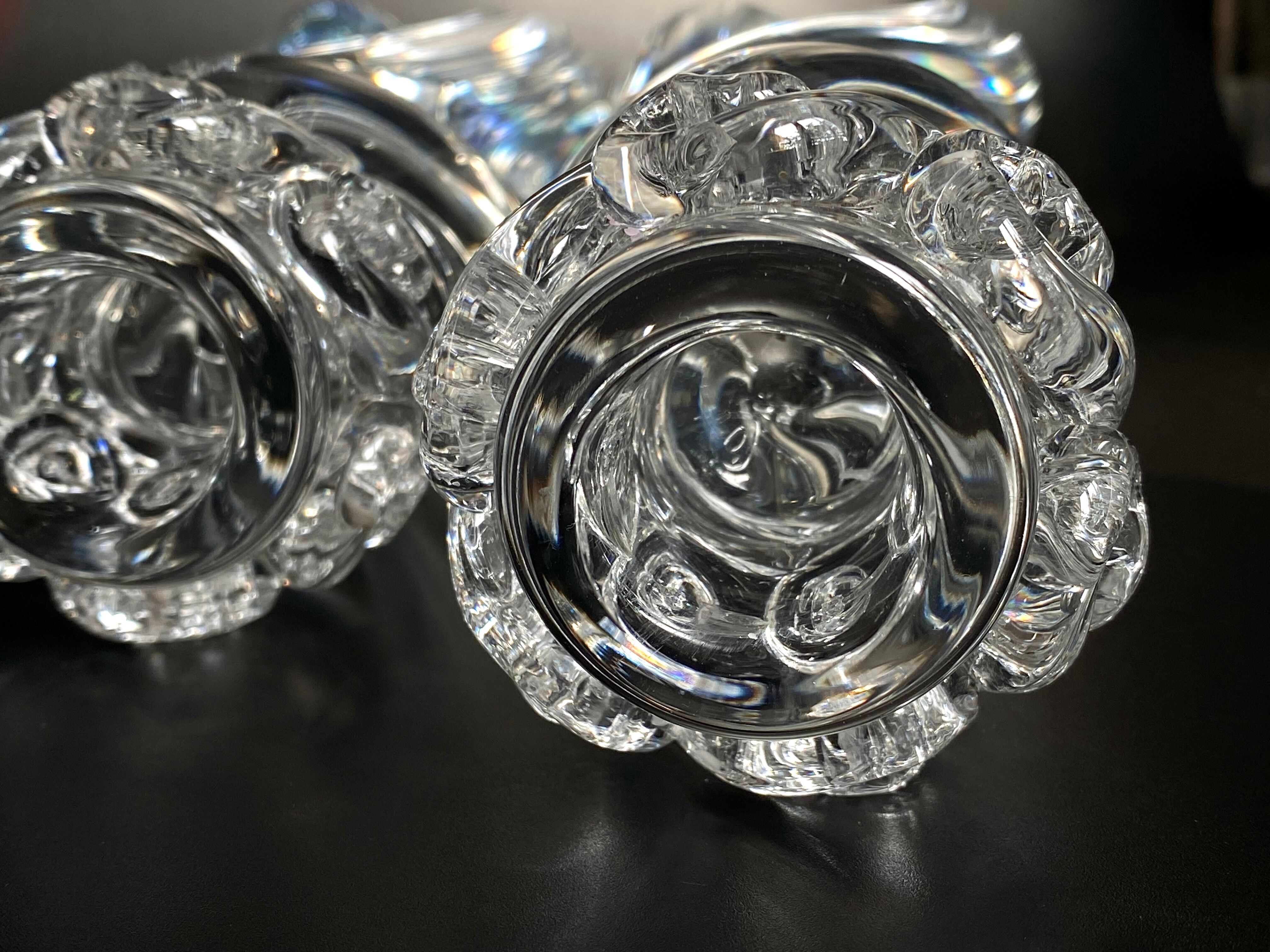 Pair of candlesticks Baccarat Aladin model