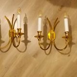 Classic applique Lucien Gau 4132 - 2 lights - Decorative details Links - H 32 cm, W 27 cm