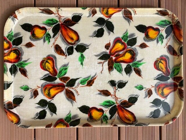 Large fiberglass tray vinatge 60's Gros Roman France