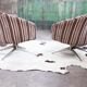 Paire de chaises Lehigh Leopold pour Ward Bennett 1970s