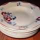 Set of 8 deep plates K and G Lunéville model "Evreux"