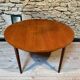 Teak table, vintage Scandinavian style from the 1960s, with hidden extension