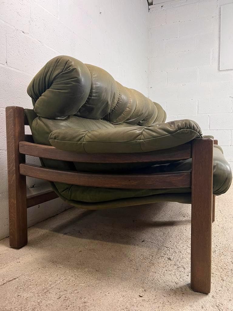 Vintage leather seat