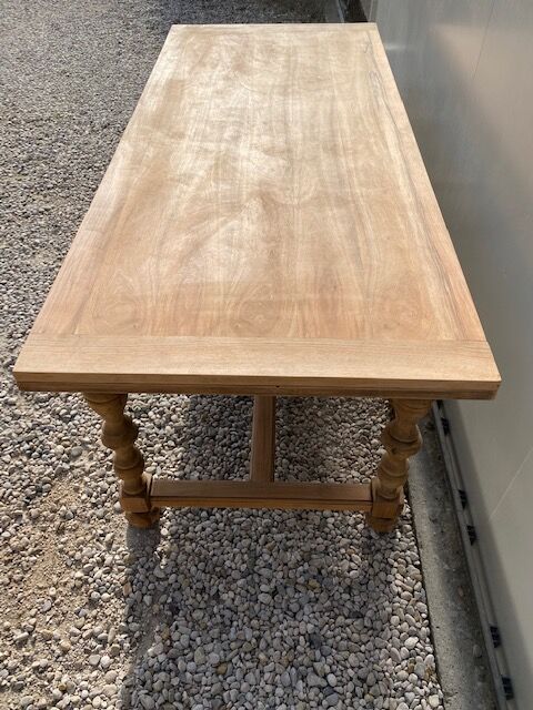 Extendable stripped farmhouse table 300 cm