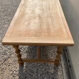 Extendable stripped farmhouse table 300 cm