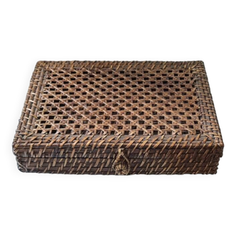 Bamboo and cane box