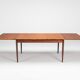 Niels Otto Moller large extendable dining table rosewood Denmark 1960