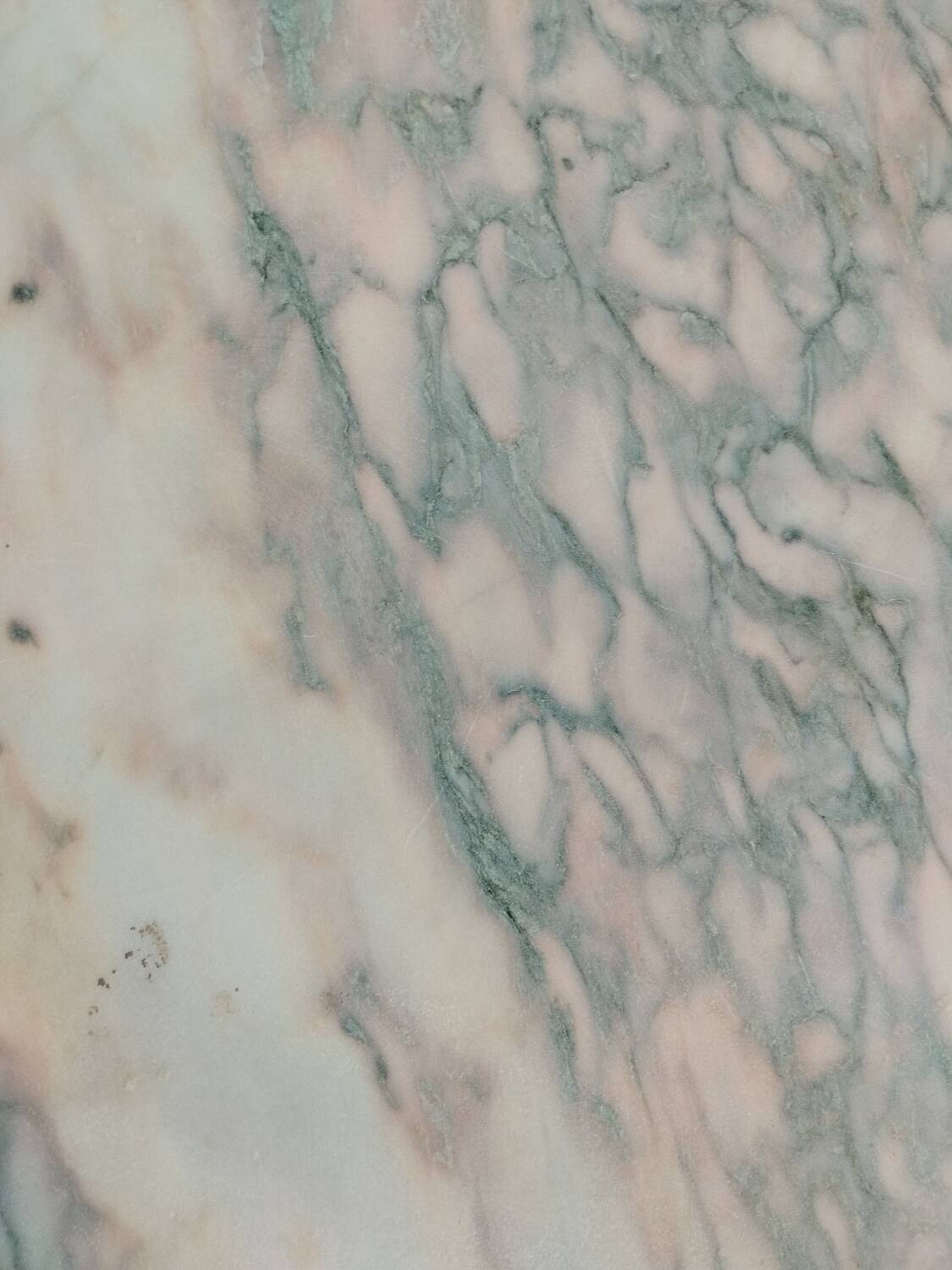 Antique Louis XVI style coffee table with marble top