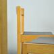 Vintage oak DUTCH DESIGN dining chairs in modern minimalist style, 1960s