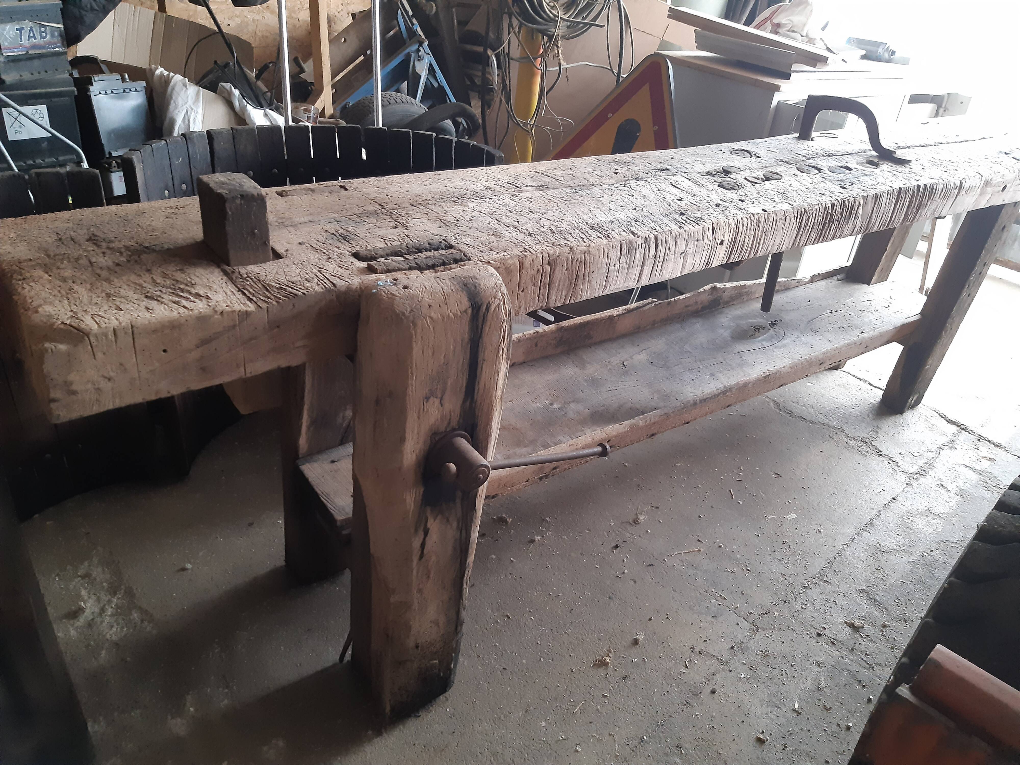 Old carpenter's workbench