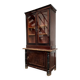 Vitrine vintage, bibliothèque avec portes vitrées