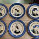 Set of 12 earthenware plates from Quimper from the 1930s - 12 portraits