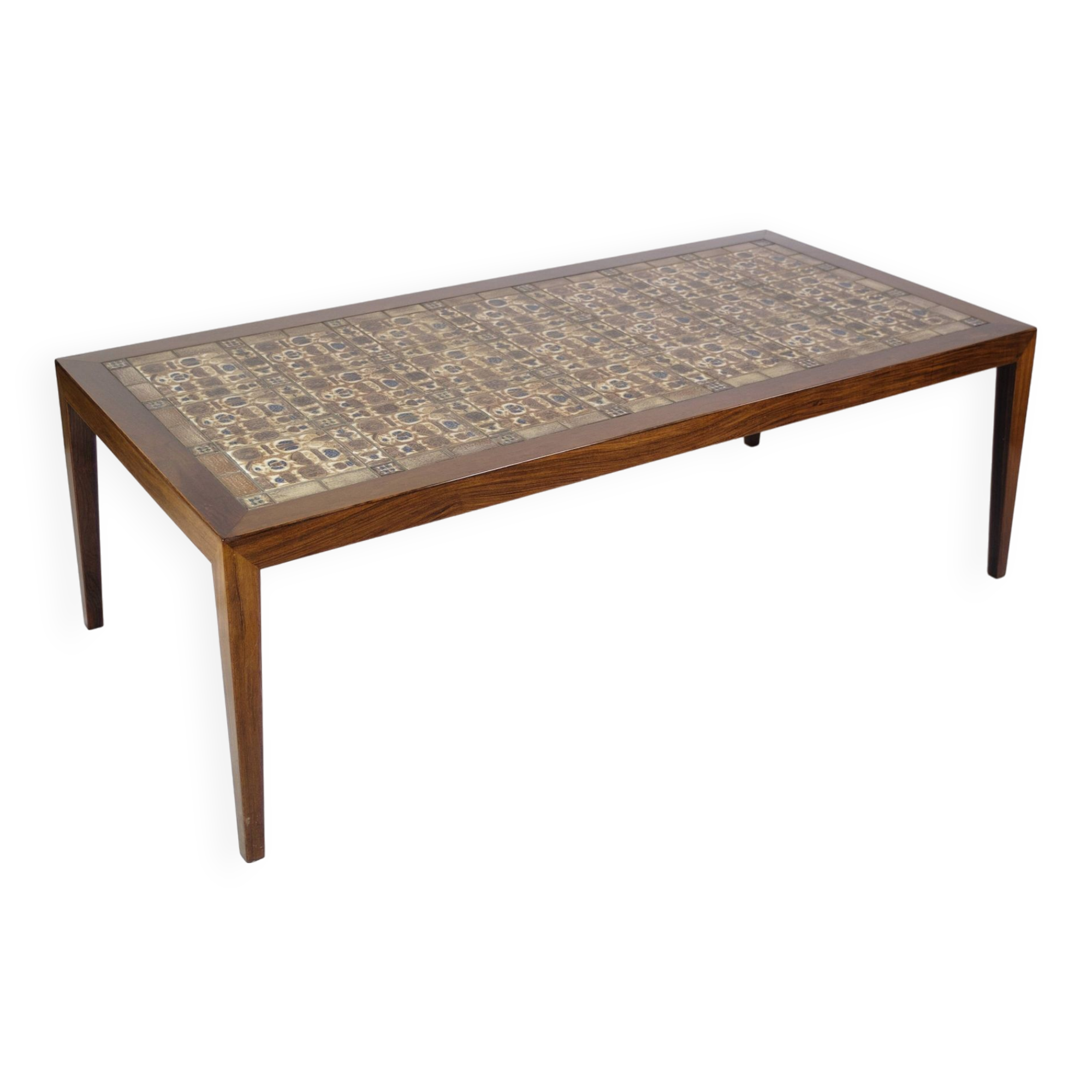 Coffee table In Rosewood  By Severin Hansen, Made By Haslev Møbelfabrik From 1960s