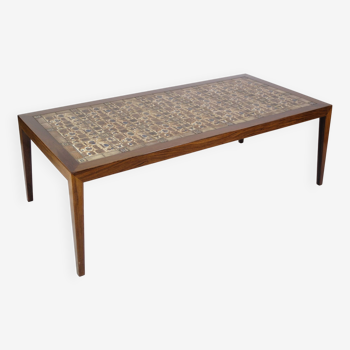 Coffee table In Rosewood  By Severin Hansen, Made By Haslev Møbelfabrik From 1960s