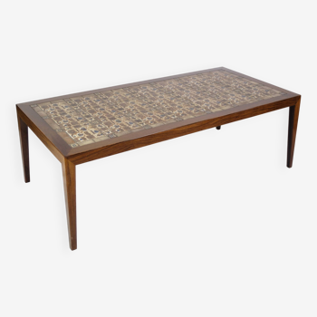 Table basse en palissandre de Severin Hansen, réalisée par Haslev Møbelfabrik des années 1960