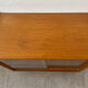 Vintage oak display cabinet from the 1960s.