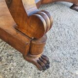 Empire restauration console with marble top in walnut from the 19th century