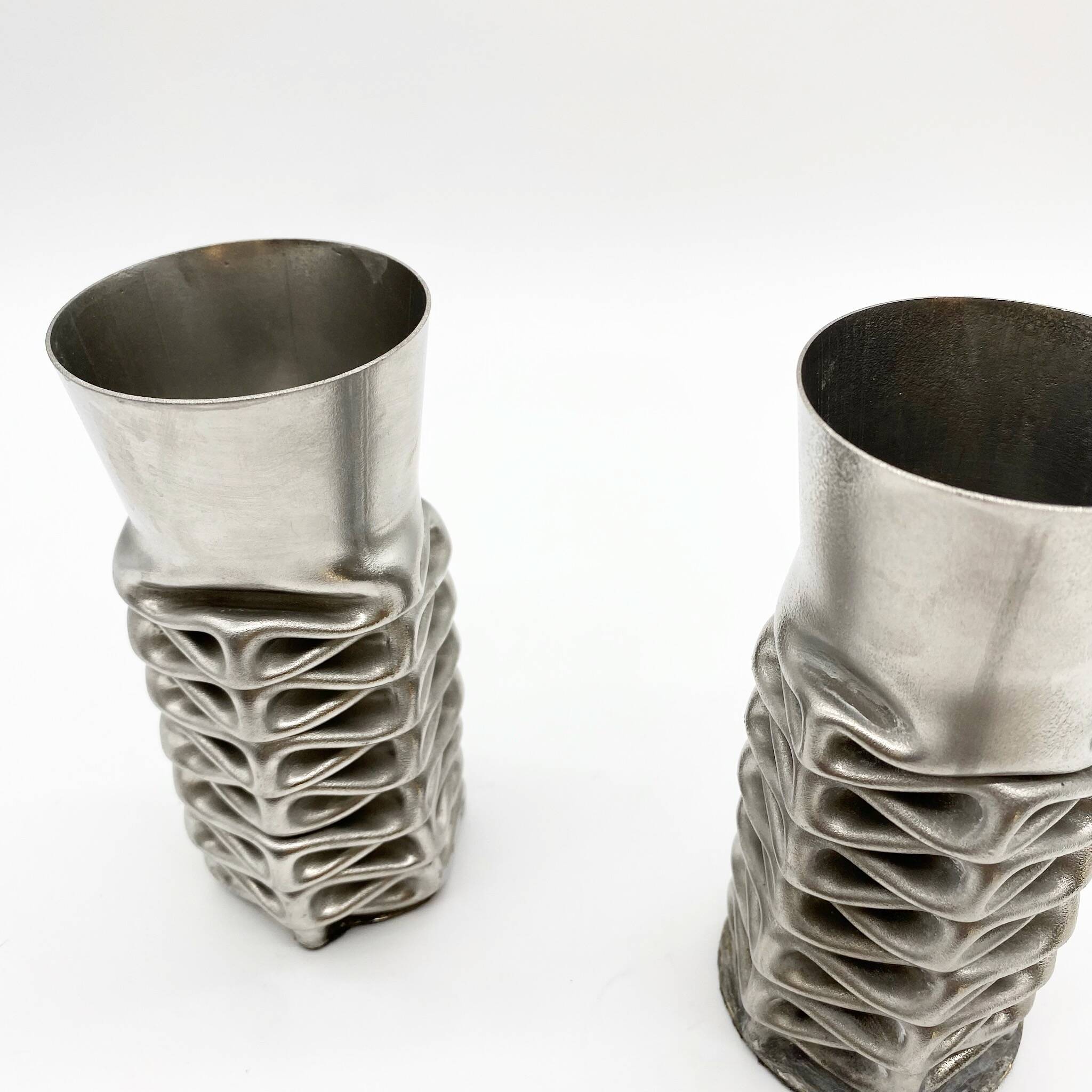 Pair of “compression” vases by jacques moniquet – 1970s