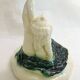 Mid-century Bathing Woman sculpture, ceramic piece.