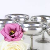 Set of 6 stainless steel bowls by Letang-Remy, vintage French, 1970s