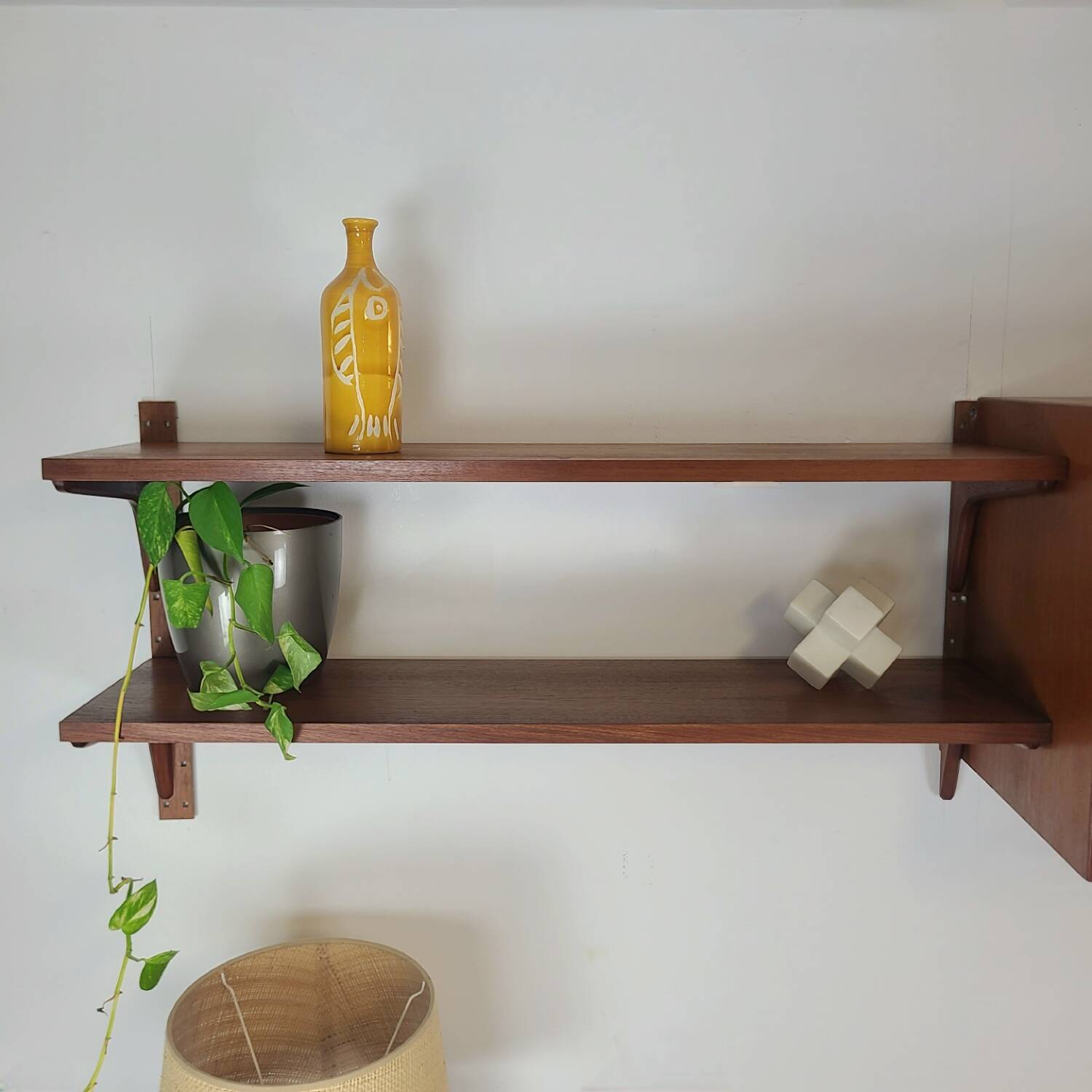 Danish design wall-mounted bookshelf Thygesen Sorensen teck vi