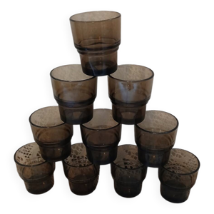 10 verres à eau vintages