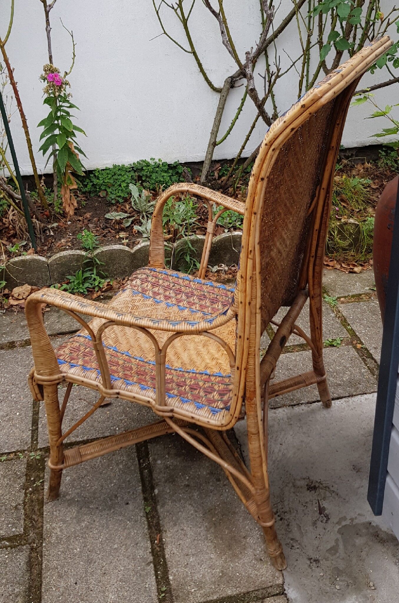 Fauteuil rotin Perret et Vibert