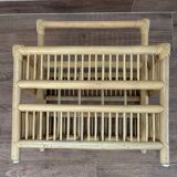 Rattan magazine/bottle holder