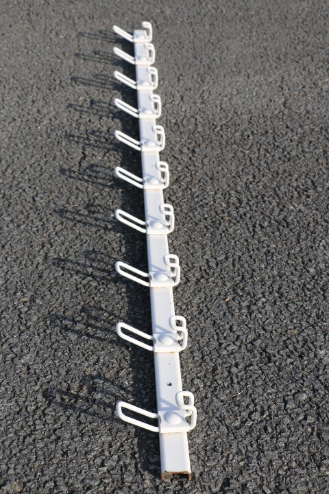 Wall coat rack of white school 10 hooks