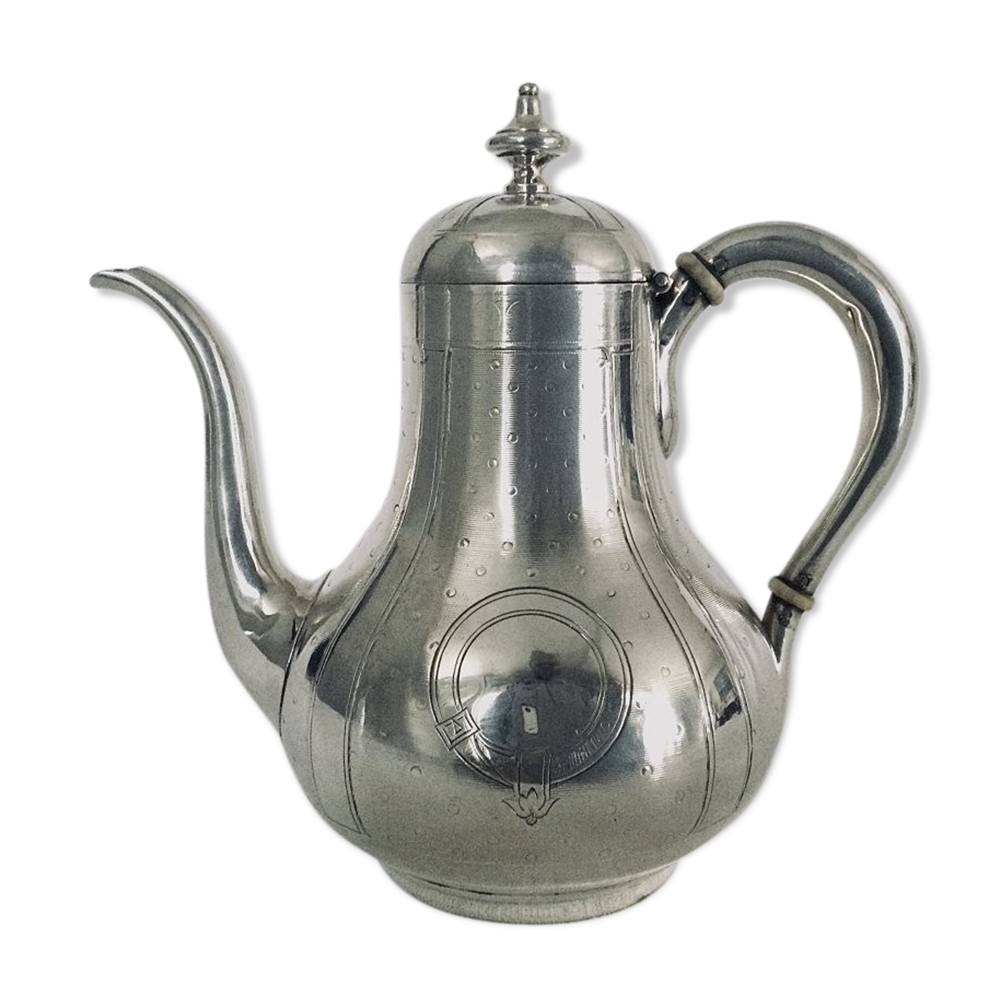 Solid silver teapot Emile Hugo