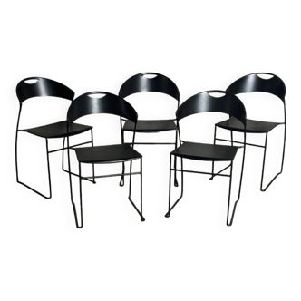 Chaises de salle à manger Hannes Wettstein pour Baleri Italia modèle Juliette
