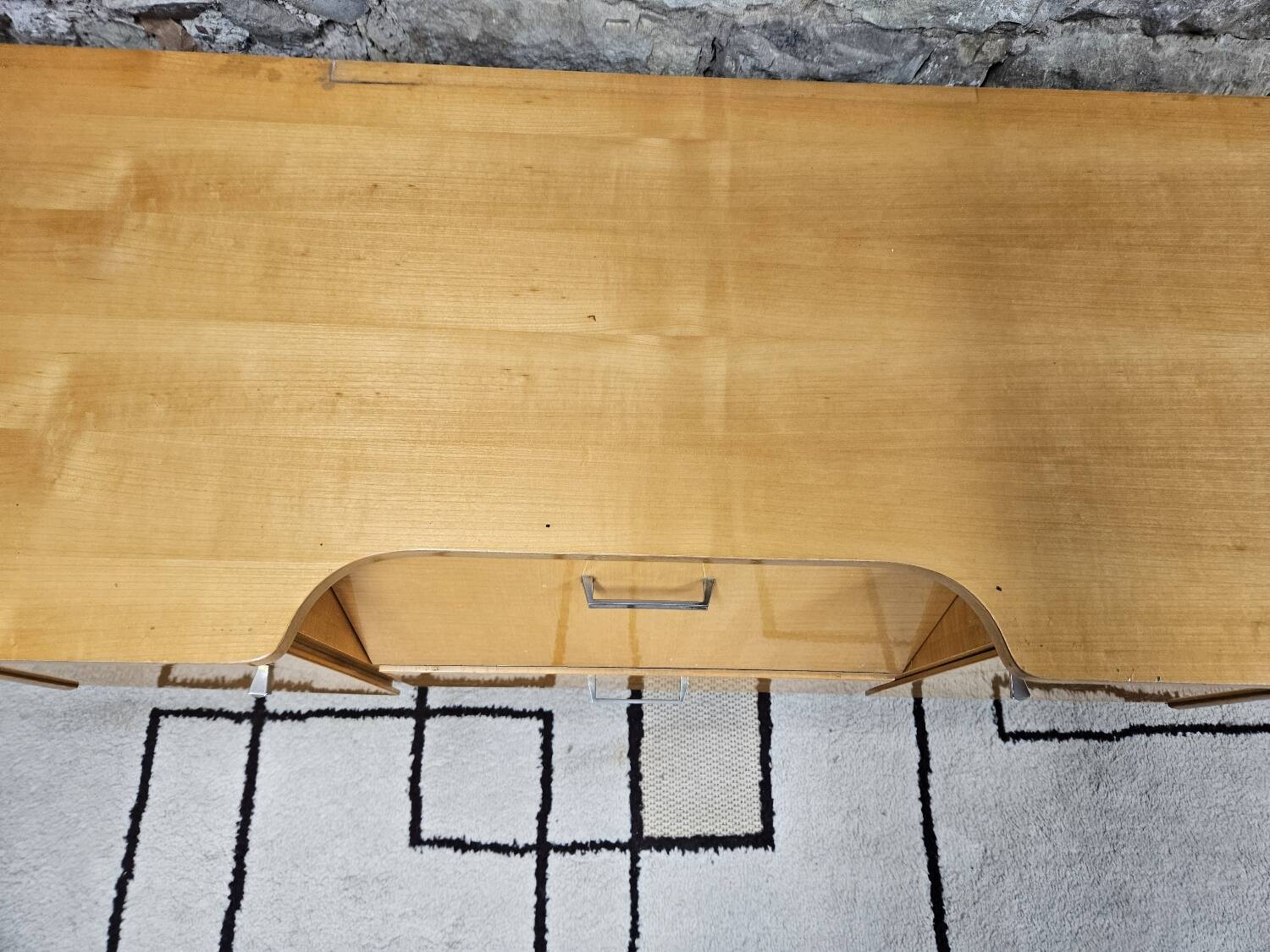 Small vintage sideboard 1960 compass foot