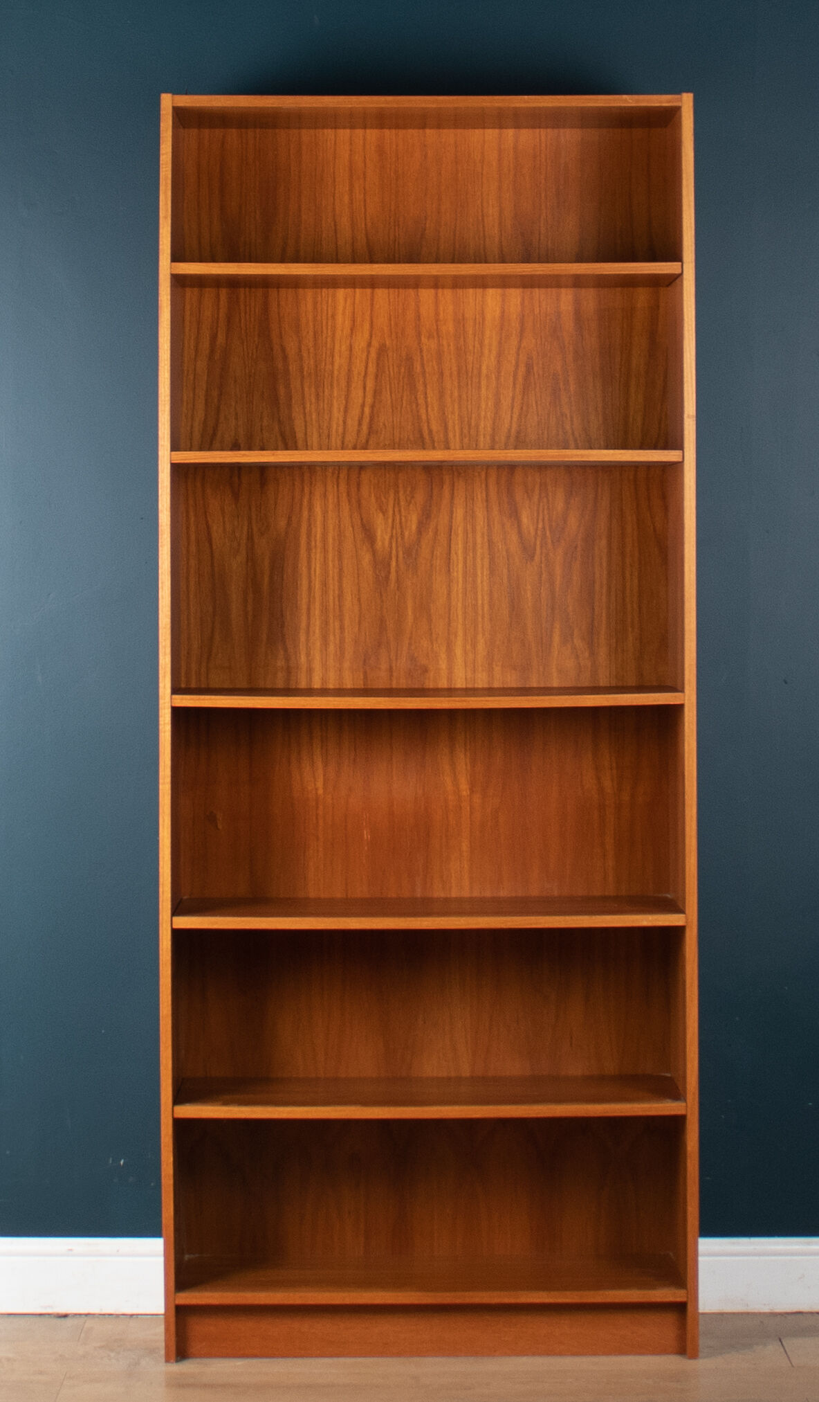Retro Teak 1960s Danish Full Size Bookcase Shelves