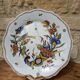 Very beautiful old plate decorated with Rouen, handmade by Geo Martel