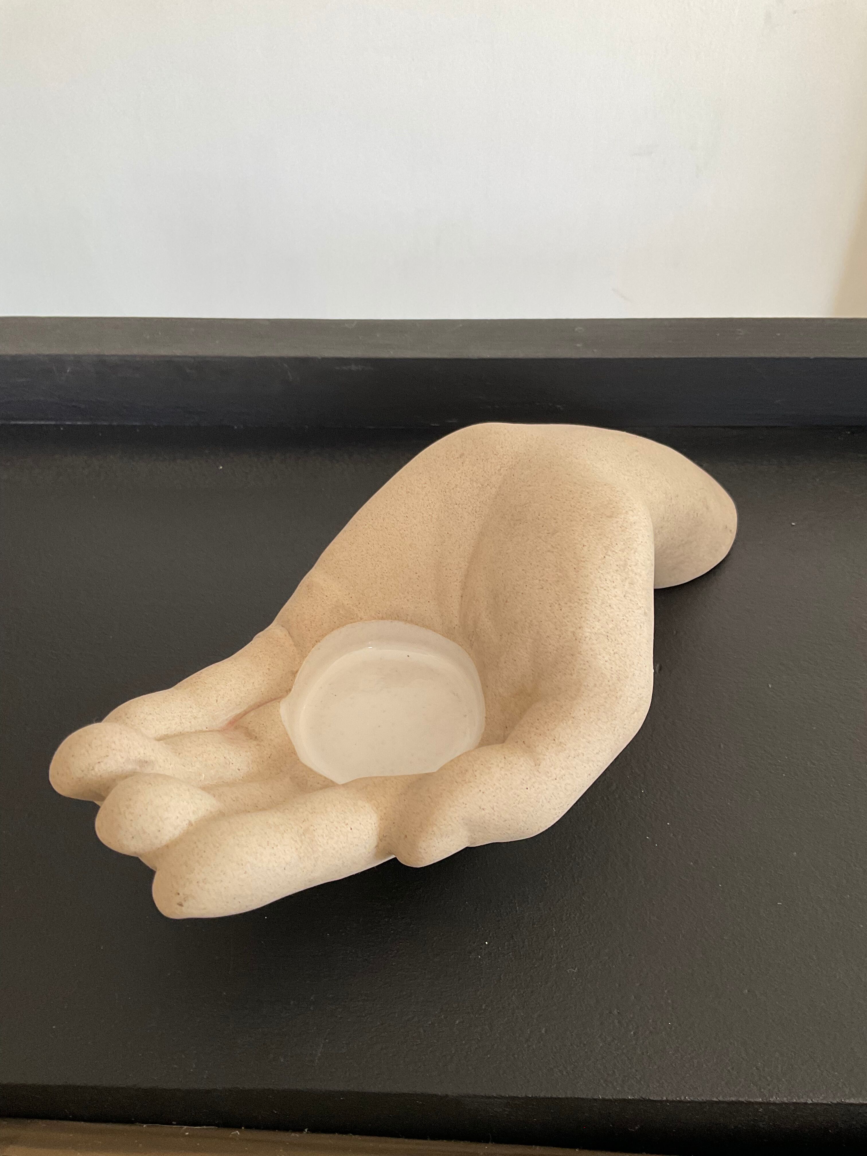 Ceramic hand pocket empty 70s-80s