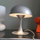 Grey metal mushroom lamp Mathias