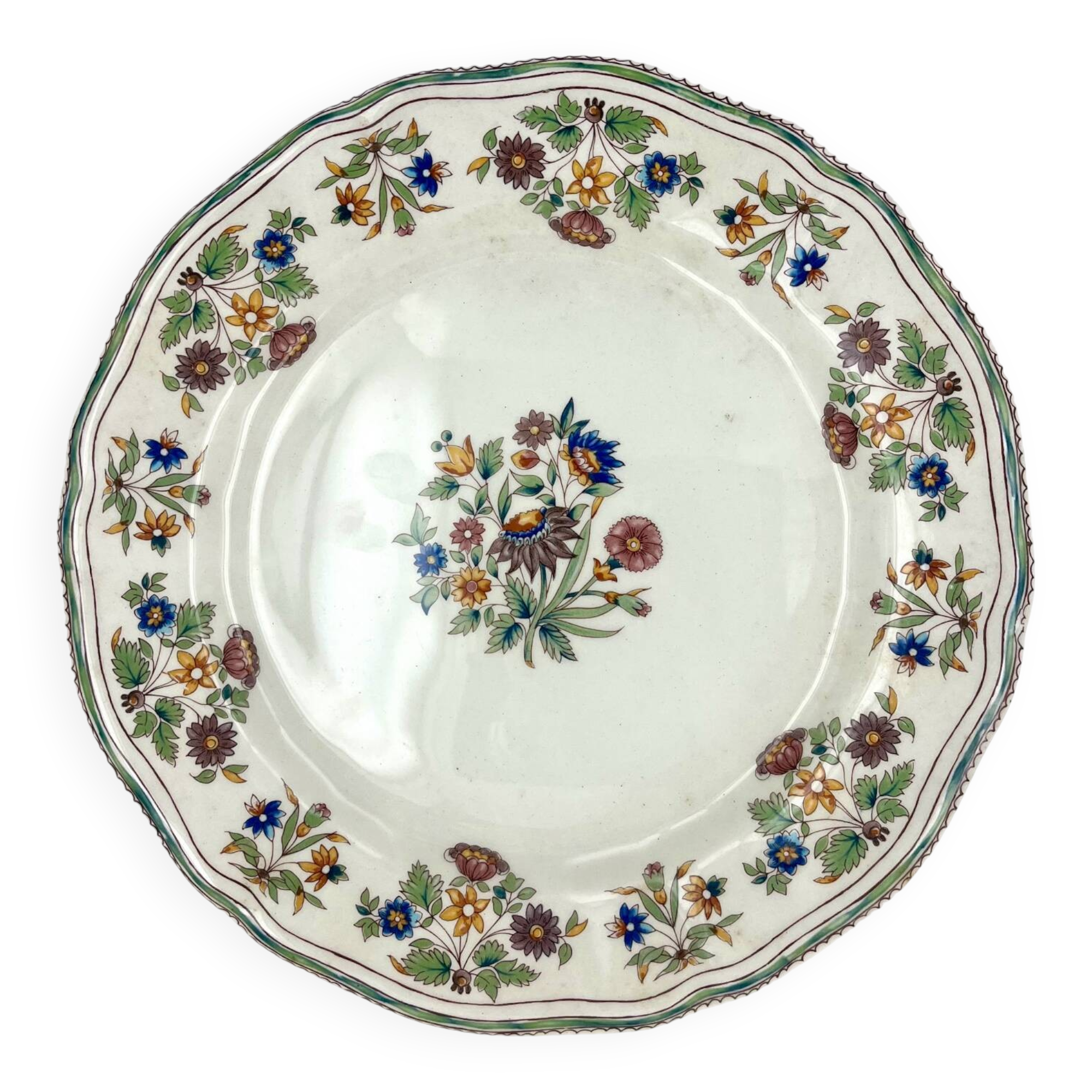 Earthenware plate from Gien Olerys Moustiers