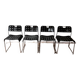 Set of 4 Black Omstak Chairs by Rodney Kinsman for Bieffeplast