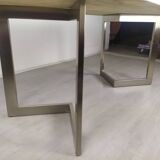 Marble design table 6 chairs 1970